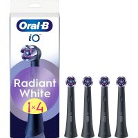 Насадка для зубной электрощетки Braun Oral-B iO RB WB Radiant White Black (4 шт) (Oral-B iO RB WB Radiant White Чорні (4))