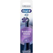 Насадка для зубной электрощетки Braun Oral-B iO RB WB Radiant White Black (4 шт) (Oral-B iO RB WB Radiant White Чорні (4))