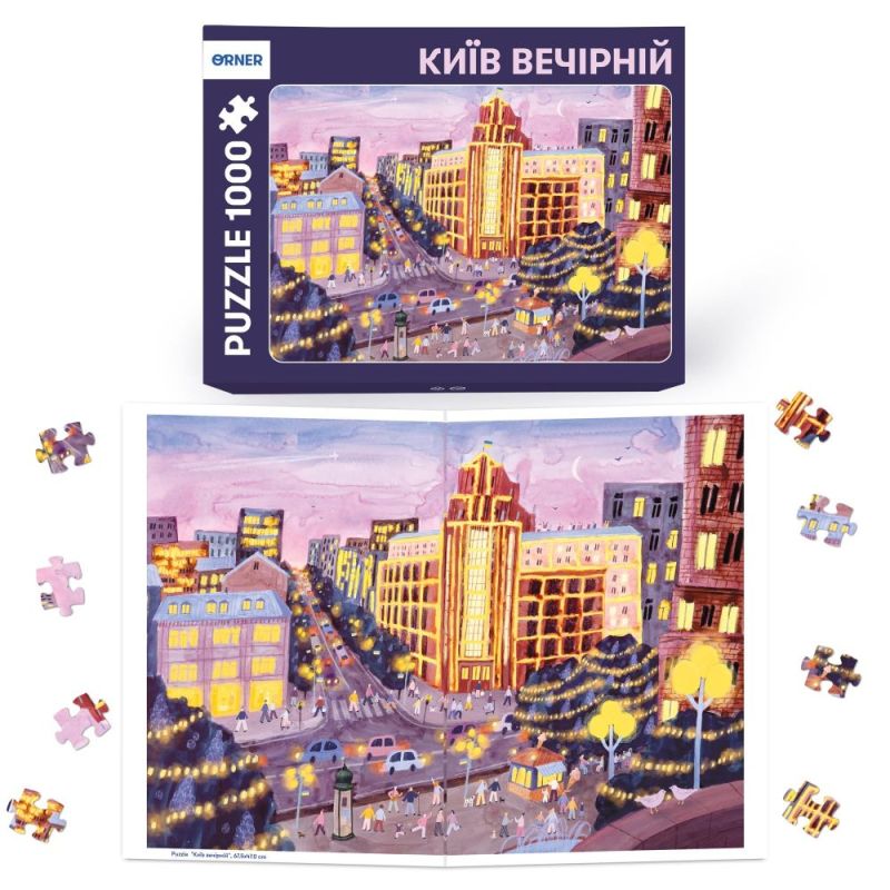 Пазл Orner Киев вечерний 1000 элементов (orner-2105)