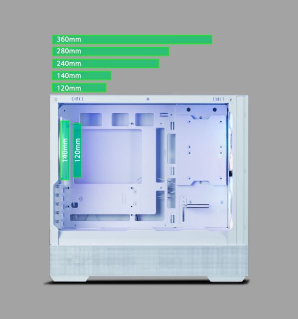 Корпус Zalman P30 Air White без БЖ (P30AIRWHITE)