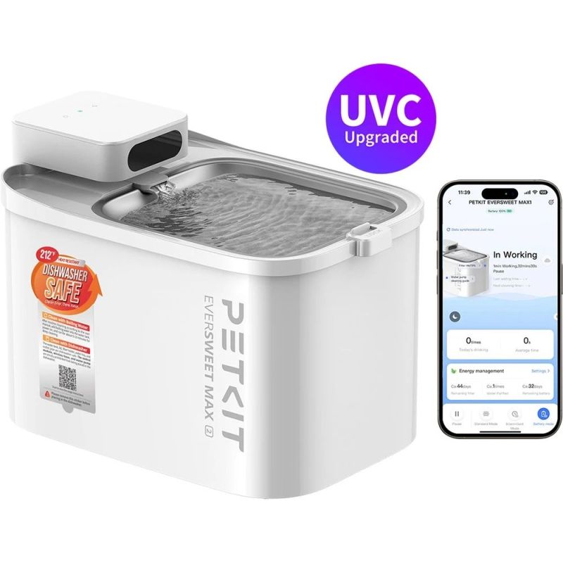Смарт-поїлка Petkit Eversweet Max 2 White P4116 (UVC) (P4116 UVC)