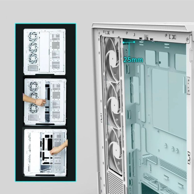 Корпус Zalman P50 DS White без БП (P50DSWHITE)