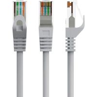 Патч-корд UTP Cablexpert Cat.6, литий, 50u" штекер із засувкою, 15 м, сірий (PP6U-CU-15M)