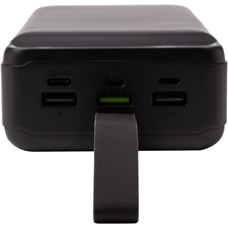 Універсальна мобільна батарея PowerPlant 36000mAh, PD 20W, USB-C, 3xUSB, Lightning, black (PB931422)