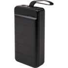 Универсальная мобильная батарея PowerPlant 36000mAh, PD 20W, USB-C, 3xUSB, Lightning, black