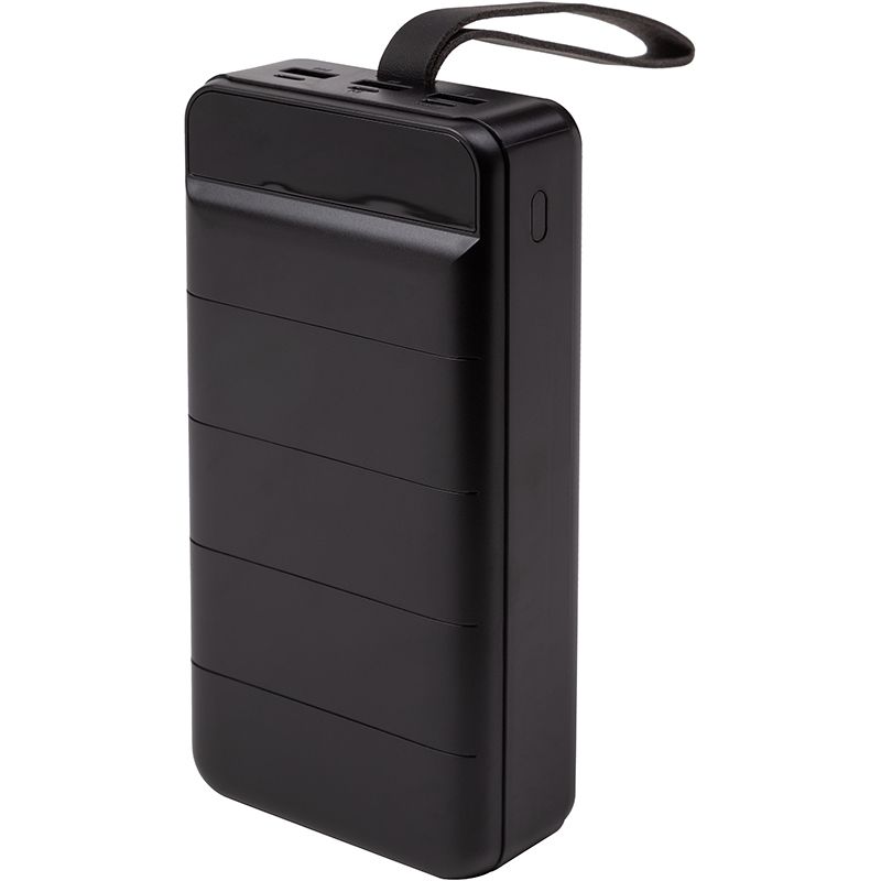 Универсальная мобильная батарея PowerPlant 36000mAh, PD 20W, USB-C, 3xUSB, Lightning, black