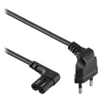 Кабель питания Cablexpert CEE7/16-C7, угловой, 1 м, черный (PC-184L)