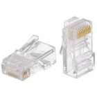 Коннектор RJ 45 Cablexpert с золоченными контактами (100 шт/уп) (PLUG3UP6/100)