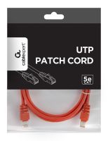 Патч-корд UTP Cablexpert літий, 50u "штекер із засувкою, 1.5 м, червоний (PP12-1.5M/R)