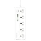 Фільтр живлення ProLogix Premium 2.5 кВт, 5 розеток, 6 USB AUTO ID, 2 м, білий (PR-SC5614W)