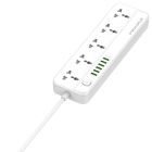 Фільтр живлення ProLogix Premium 2.5 кВт, 5 розеток, 6 USB AUTO ID, 2 м, білий (PR-SC5614W)