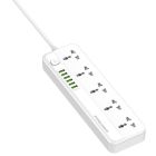 Фільтр живлення ProLogix Premium 2.5 кВт, 5 розеток, 6 USB AUTO ID, 2 м, білий (PR-SC5614W)