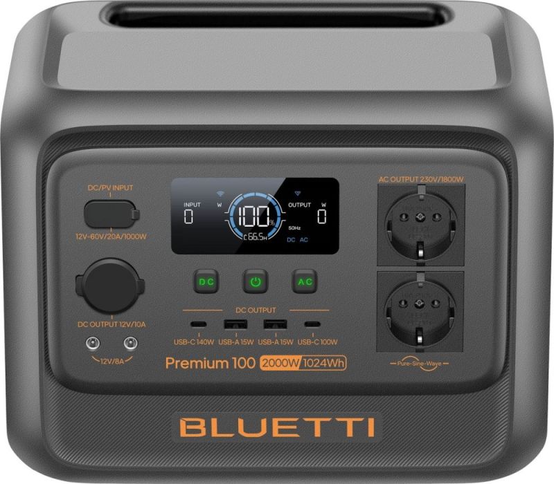 Зарядная станция Bluetti, 2000W, 1024Wh (Premium 100 V2)
