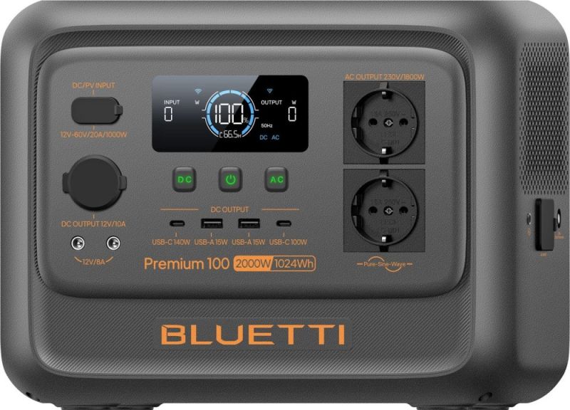 Зарядная станция Bluetti, 2000W, 1024Wh (Premium 100 V2)