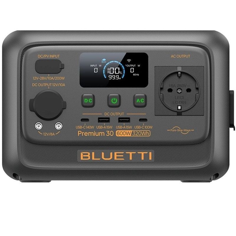 Зарядна станція Bluetti Premium 30 V2, 600W, 320Wh_OEM (Premium 30 V2_OEM)