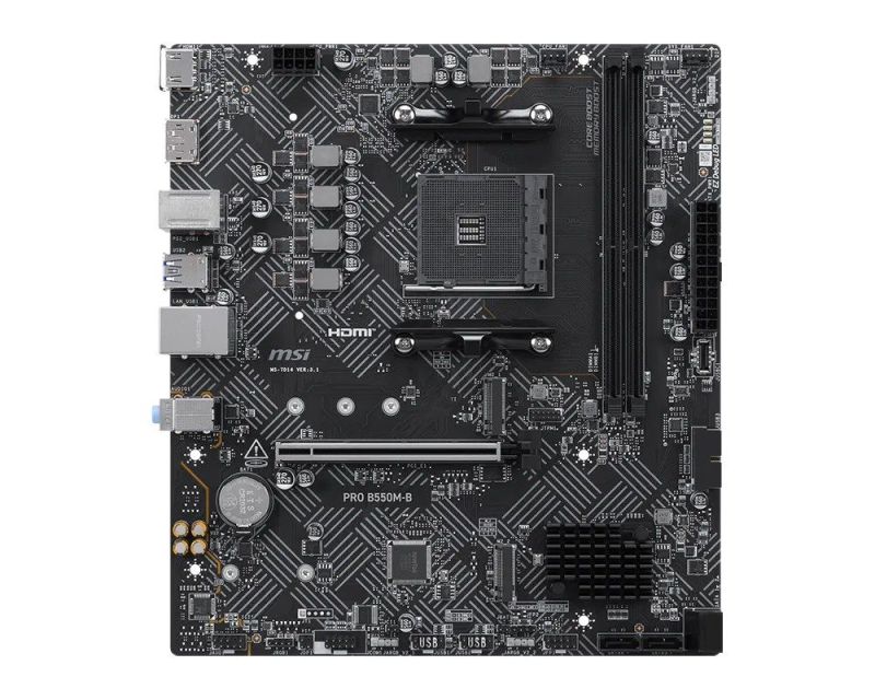 Материнська плата MSI Pro B550M-B Socket AM4 (PRO B550M-B)
