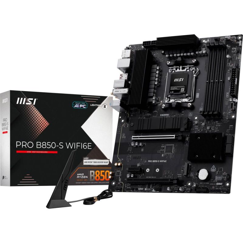 Материнская плата MSI Pro B850-S WiFi6E Socket AM5 (PRO B850-S WIFI6E)