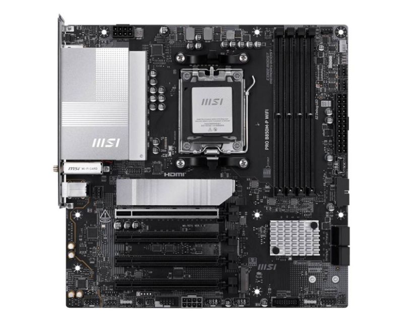 Материнська плата MSI Pro B850M-P WiFi Socket AM5 (PRO B850M-P WIFI)