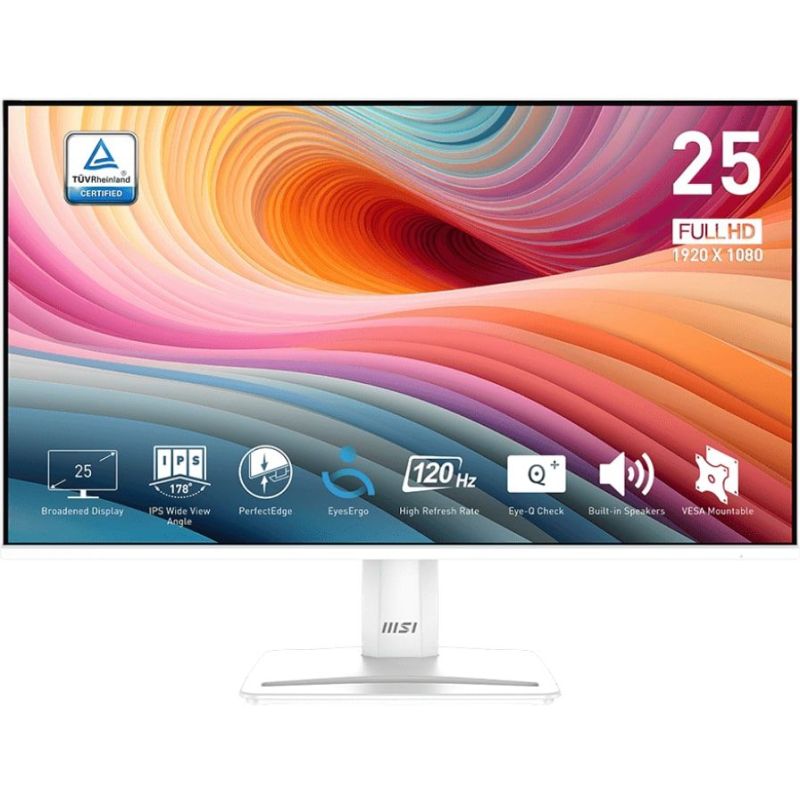 Монітор MSI 24.5" IPS White 120Hz (Pro MP251W E2)