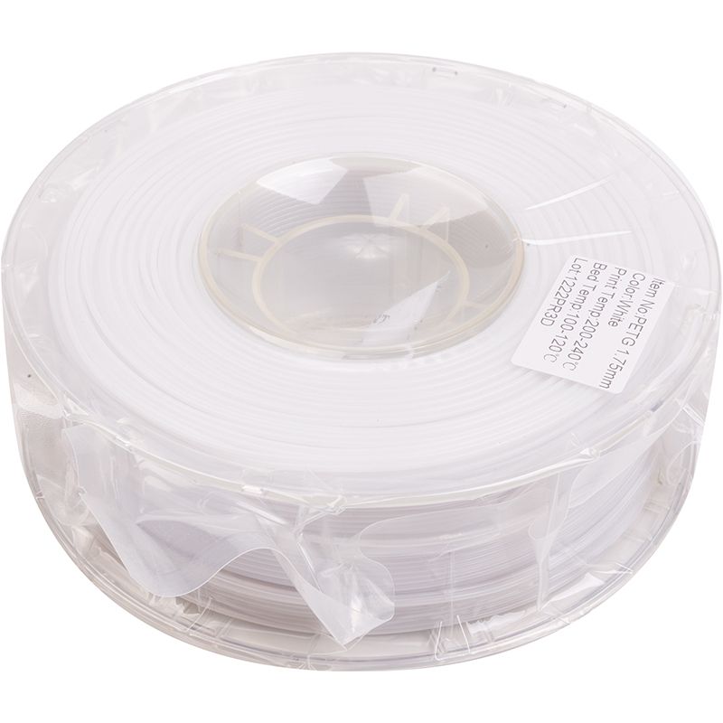 PETG-пластик PowerPlant Filament для 3D-принтера 1.75 мм 1 кг, белый