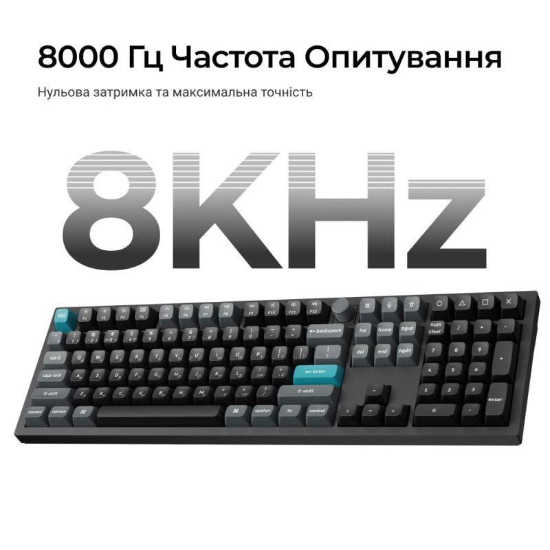 Клавиатура беспроводная Keychron Q6 Ultra Keychron Red Switch Black RGB (Q6U-M1-UA)
