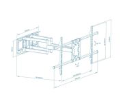 Кронштейн Walfix (VESA800х400) (R-614B)