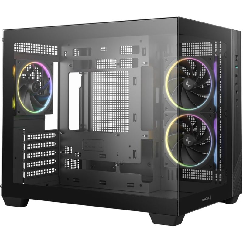 Корпус DeepCool CG330 3F Black без БЖ (R-CG330-BKNGM3-G)