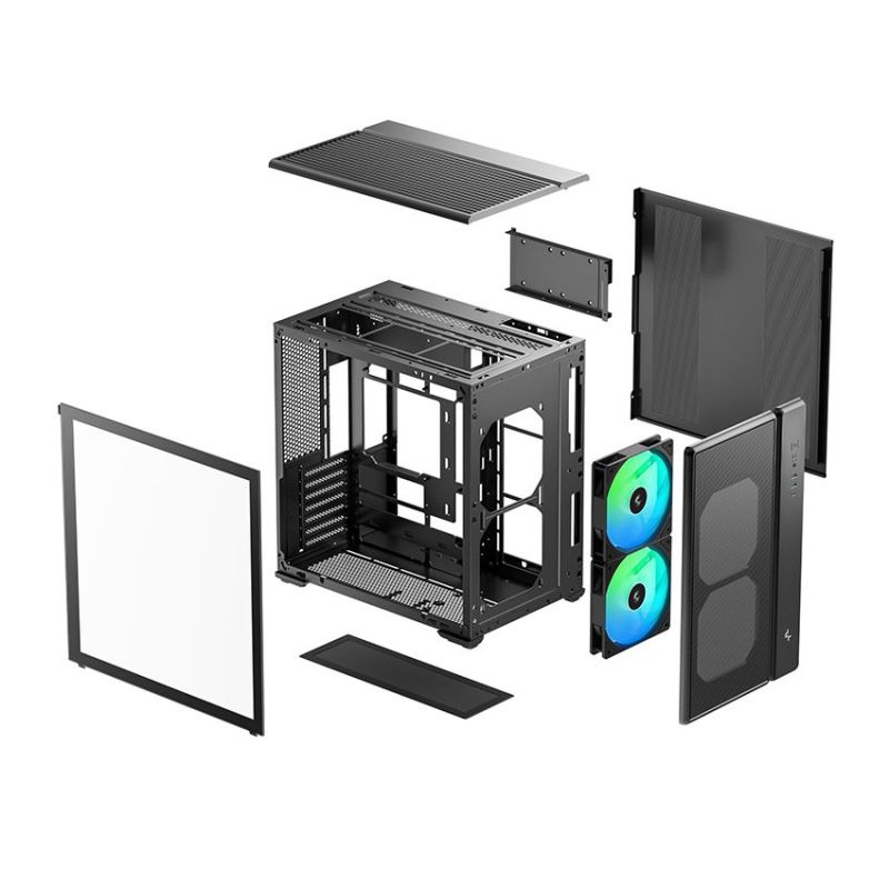 Корпус DeepCool CG590 Mesh 2F Black (R-CG590MESH-BKANA2-G)