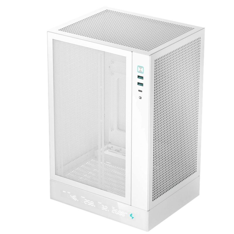 Корпус DeepCool CH170 Digital White без БП (R-CH170-WHNPI0D-G-1)
