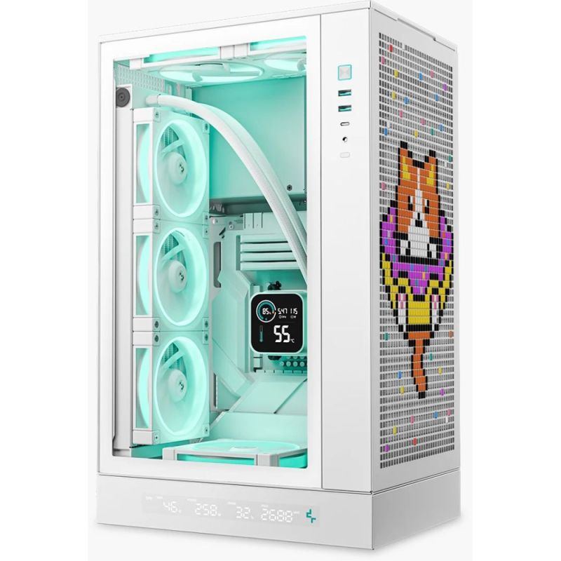 Корпус DeepCool CH270 Digital White без БП (R-CH270-WHNDM0-G-1)