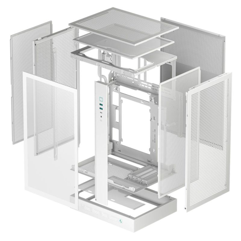 Корпус DeepCool CH270 Digital White без БП (R-CH270-WHNDM0-G-1)