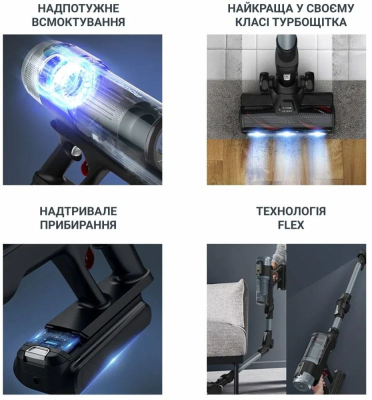 Аккумуляторный пылесос Rowenta X-Force Flex 16.60 Animal (RH9C71E0)
