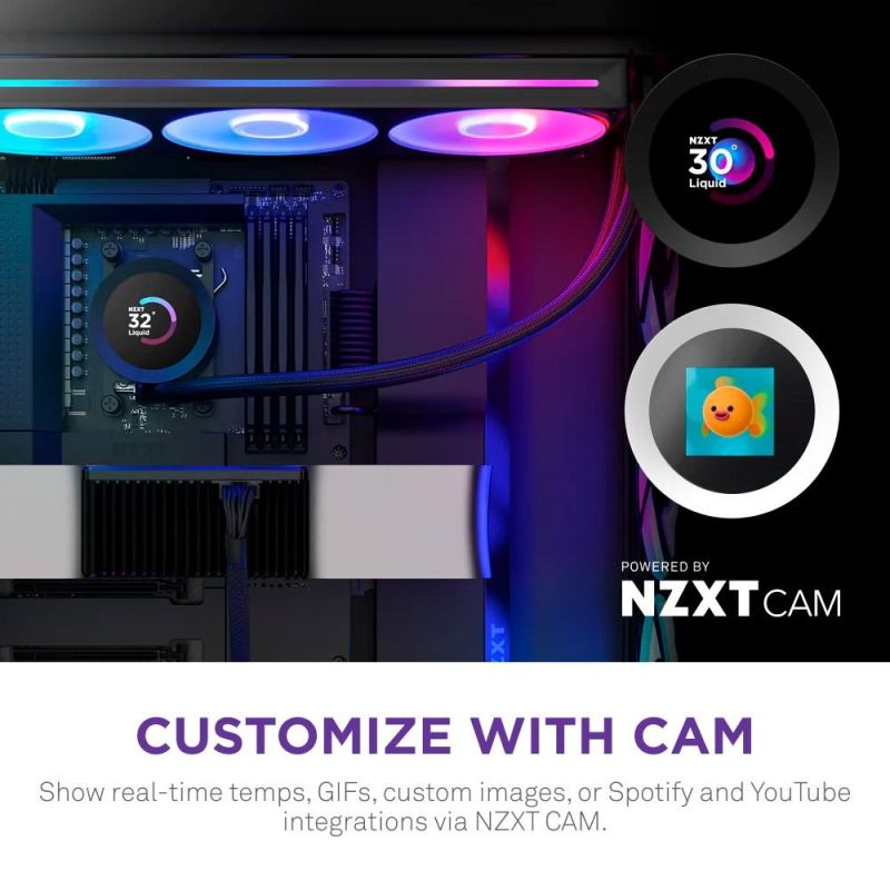 Система водяного охлаждения NZXT Kraken Plus 360 RGB V2 Black (RL-KR360-B2)