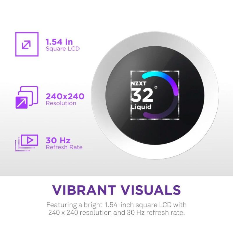 Система водяного охлаждения NZXT Kraken Plus 360 RGB V2 White (RL-KR360-W2)