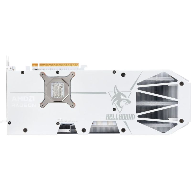 Видеокарта AMD Radeon RX 9070 XT 16GB GDDR6 Hellhound Spectral White PowerColor (RX9070XT 16G-L/OC/WHITE)