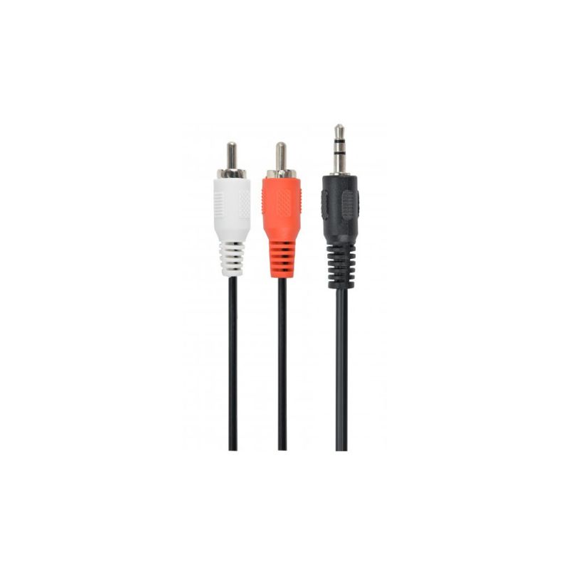 Кабель мультимедийный 3.5mm M to 2xRCA M 5.0m Cablexpert (CCA-458-5M)