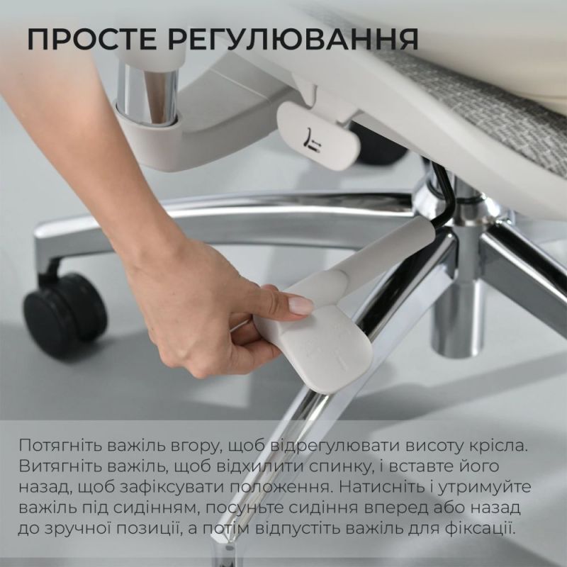 Кресло офисное Sihoo Doro S100 Mesh White (S100-M302)