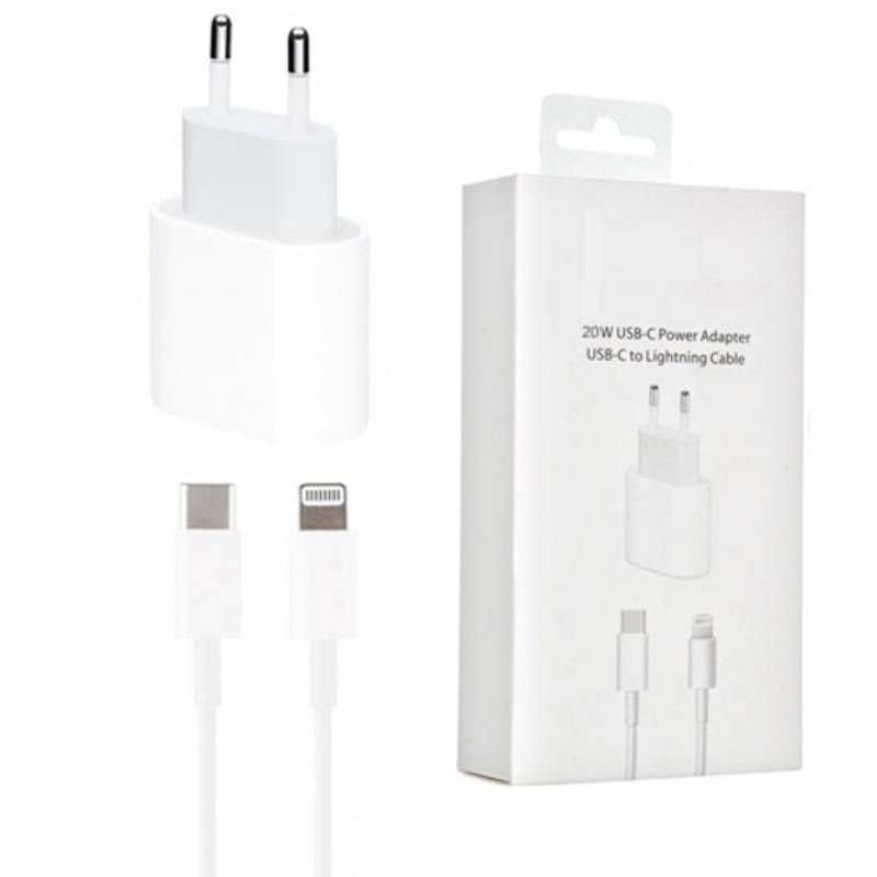 Зарядний пристрій 20Вт USB-C Power Adapter + кабель Lightning (S17199)