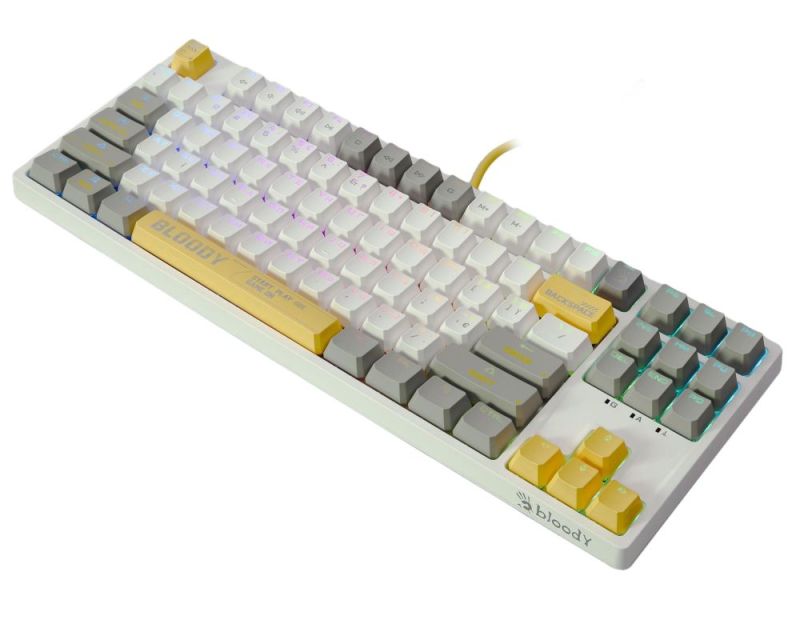 Клавиатура Bloody S87 Energy White (S87 (Energy White))