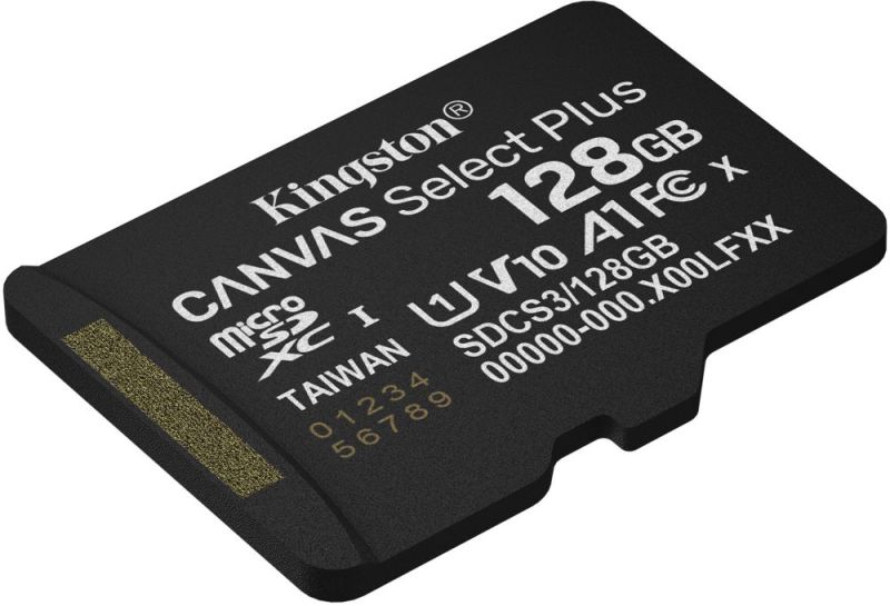 Карта пам`яті MicroSDXC 128GB UHS-I Class 10 Kingston Canvas Select Plus R150MB/s (SDCS3/128GBSP)