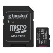 Карта памяти MicroSDXC  64GB UHS-I Class 10 Kingston Canvas Select Plus R100MB/s + SD-адаптер (SDCS3/64GB)