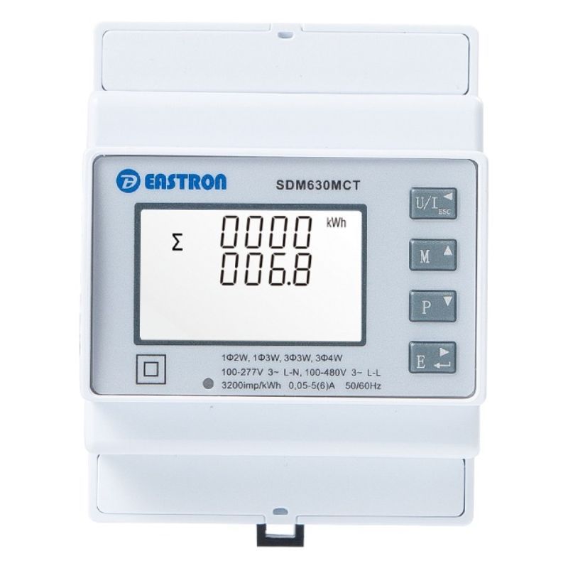 Лічільник Three phase energy meter Eastron SDM 630MCT-ETL (ESCT-T36 500A/1A) (SDM 630MCT-ETL500)