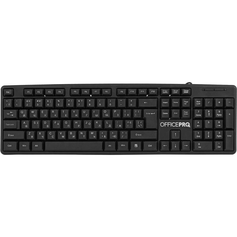 Клавіатура OfficePro Black  (SK166)