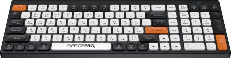 Клавиатура беспроводная OfficePro Bluetooth Black/White (SK985BO)