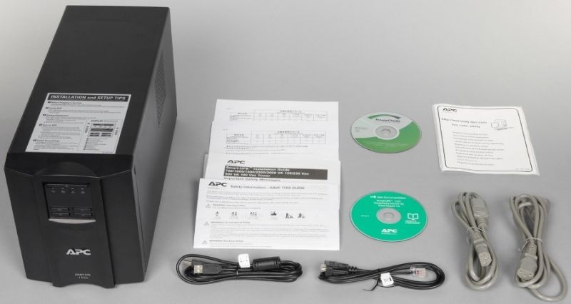 ИБП APC Smart-UPS 1500VA LCD, Lin.int., AVR, 8 х IEC, SmartSlot, USB, RJ-45, металл (SMT 1500I)