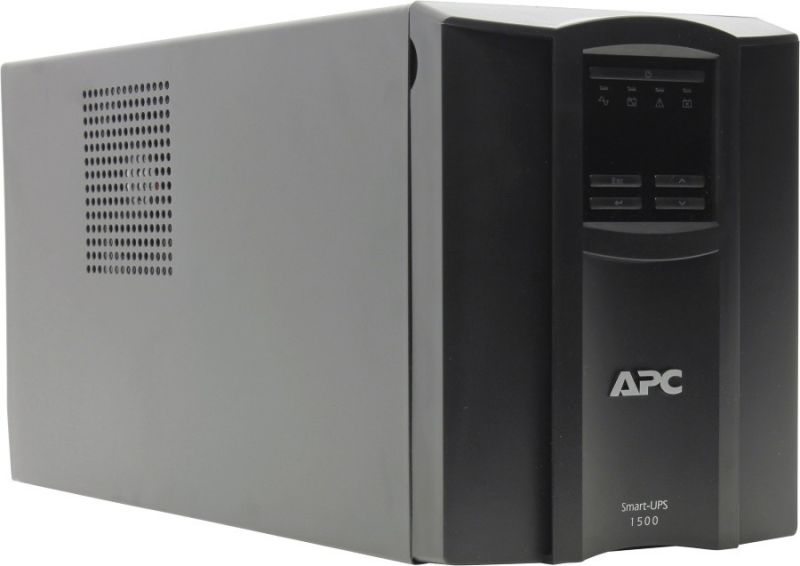 ИБП APC Smart-UPS 1500VA LCD, Lin.int., AVR, 8 х IEC, SmartSlot, USB, RJ-45, металл (SMT 1500I)