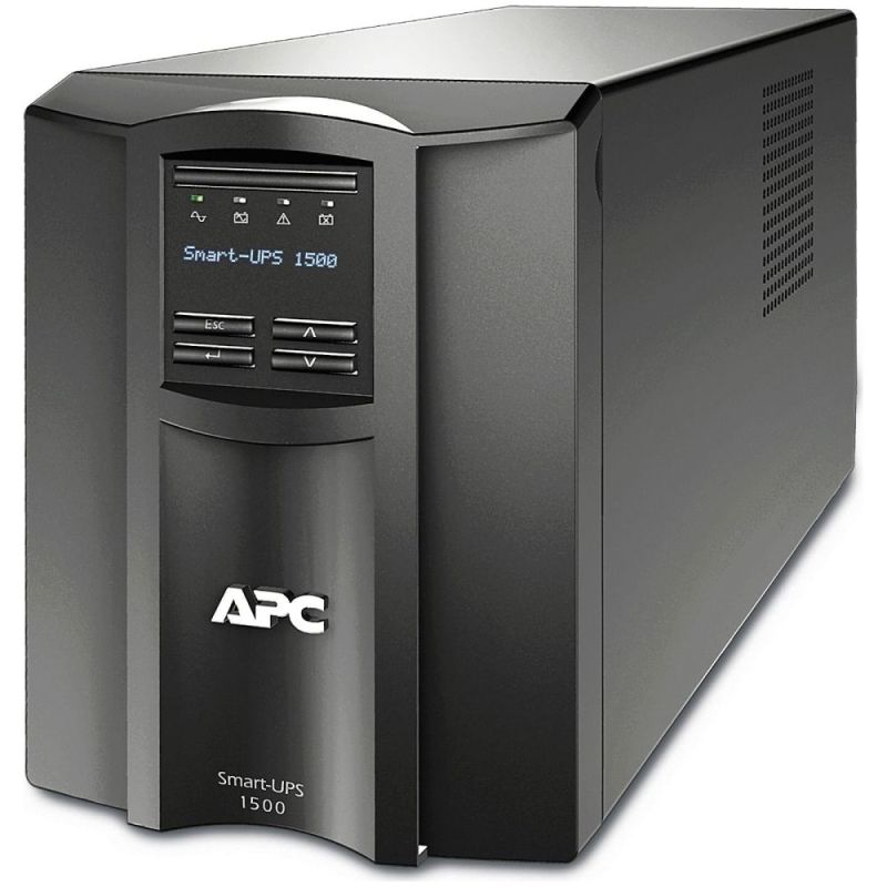 ИБП APC Smart-UPS 1500VA LCD, Lin.int., AVR, 8 х IEC, SmartSlot, USB, RJ-45, металл (SMT 1500I)