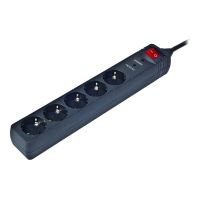Мережевий фільтр EnerGenie  5 розеток, 3 м, Black (SPG5-C-10)