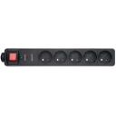 Мережевий фільтр EnerGenie 5 розеток, 1,5 м, Black (SPG5-C-5)