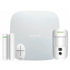 Комплект охоронної сигналізації Ajax StarterKit Cam HDR (8EU) UA White (117595.58.WH1) (StarterKit Cam HDR White)